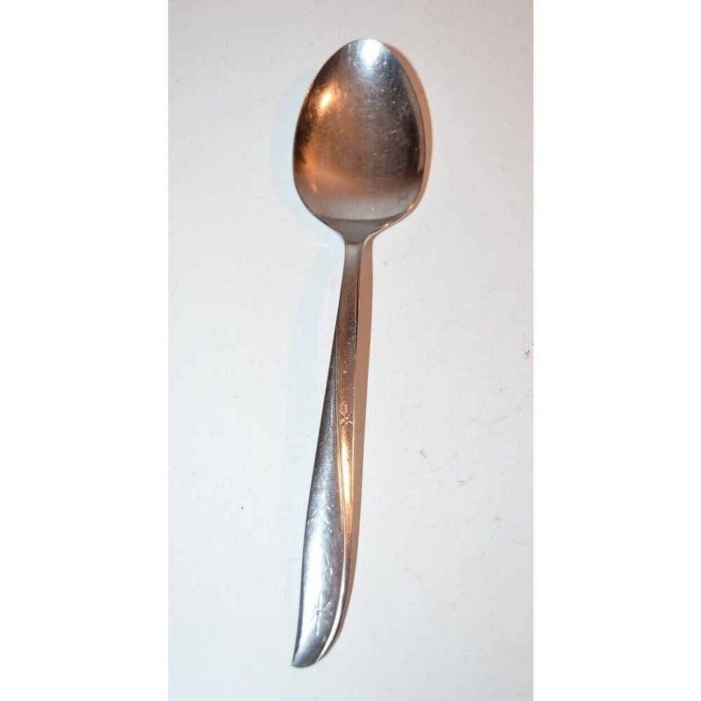 ONEIDA‎ COMMUNITY TWIN STAR Stainless CASSEROLE SPOON Large Atomic MCM